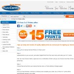 15 Free 5×7" Prints Offer for New Users at Harvey Norman Photos