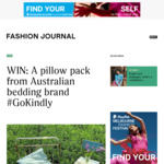 Win a #GoKindly Signature Pillow 4-Pack from Fashion Journal
