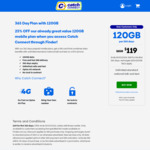 Catch Connect 365 Days 120GB SIM Only Plan $119 Delivered (New Customers Only) @ Finder