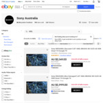 [Refurb, Box Damaged] Sony A80L Series 2023 OLED TVs: 55" $1849, 65" $2649, 77" $4449, 83" $5249 Delivered @ Sony Australia eBay