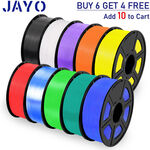 JAYO 1.1kg 3D Printer Filaments: Buy 6, Get 4 Free (Add 10 to Cart) from $101.90 Delivered or SYD C&C @ Jayo3d eBay