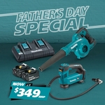 Buy Makita B-90629 Dual Port Rapid Charger & 2x 3.0Ah Batteries $349, Get Free 18V Blower & Inflator @ Makita Dealers