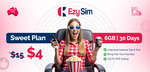 EzySim 6GB 30 Days Pre-Paid Starter Pack $4, Ongoing Recharge $9/Month (Was $15/Month) @ EzySim