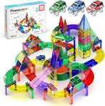 PicassoTiles 128 Piece Race Car Track Magnetic Tile Set $124.99 @Amazon.com.au Free Shipping with Prime