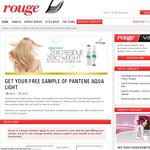 Pantene Aqua Light - Get Your Free Sample