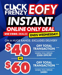 $40 off $300-$399.99 Spend, $60 off $400+ Spend (Online Only, Exclusions Apply) + Delivery ($0 C&C) @ The Good Guys