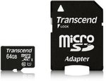 Transcend 64GB MicroSDXC Class10 UHS-1 @ Amazon - USD $42.18 Delivered