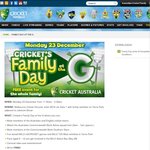 Cricket's Family Day at The MCG - Mon Dec 23 11:30am-2:30pm - FREE Event for The Whole Family
