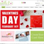 Valentines Personalised Greetings Cards $3 Each! (Inc 60c Postage) @ Cardleit