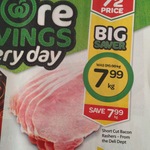 HALF PRICE Bertocchi* Short Cut Bacon Rashers $7.99/kg at Woolworths