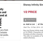 Buy 1 Disney Infinity Figure Get Another Half Price @ Target