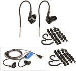 2 for 1 DEAL NVX EX10S in-Ear Earbud Monitor Headphone w/Pivotip & 15 EARTIPS $82.49 DELIVERED