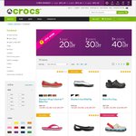 Extended! up to 40% off 3+ Pairs at Crocs Australia (Free Shipping on All Orders $50+)