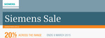20% off All Siemens Products at E&S Trading - Melbourne