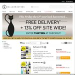 Cellarmasters Lucky Friday Promo - 13% off Site Wide + Free Shipping