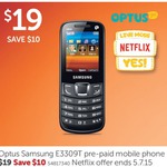 Samsung E3309T Mobile Phone (Optus) + Bonus 3-Month Netflix  Subscription for $19 from Target