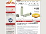 Two USB Wireless LAN Dongles for $18.70 @ Zazz (today only)