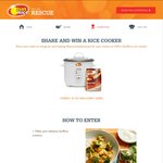 Win 1 of 10 Sunbeam Rice Perfect Rice Cookers (Weekly) from Sun Rice