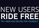 FREE $30 off First UBER Ride - New Users Only