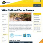 50% off Annual WA National Park Pass: $44, RAC Membership Required, Holiday Pass $22 (4 Weeks)