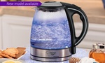 $29 for Kitchen Chef Cordless Glass Kettle, or $59 with Touch Temperature Control Panel @ Groupon