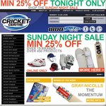 GCCC: 'minimum 25% Off' Sale across a Range of Cricket Gear