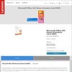 Microsoft Office Home 365 1 Year Subscription for 5 PCs/MACs $51.40 from Lenovo after ACCESS40 Discount Code & MS $20 Cash Back