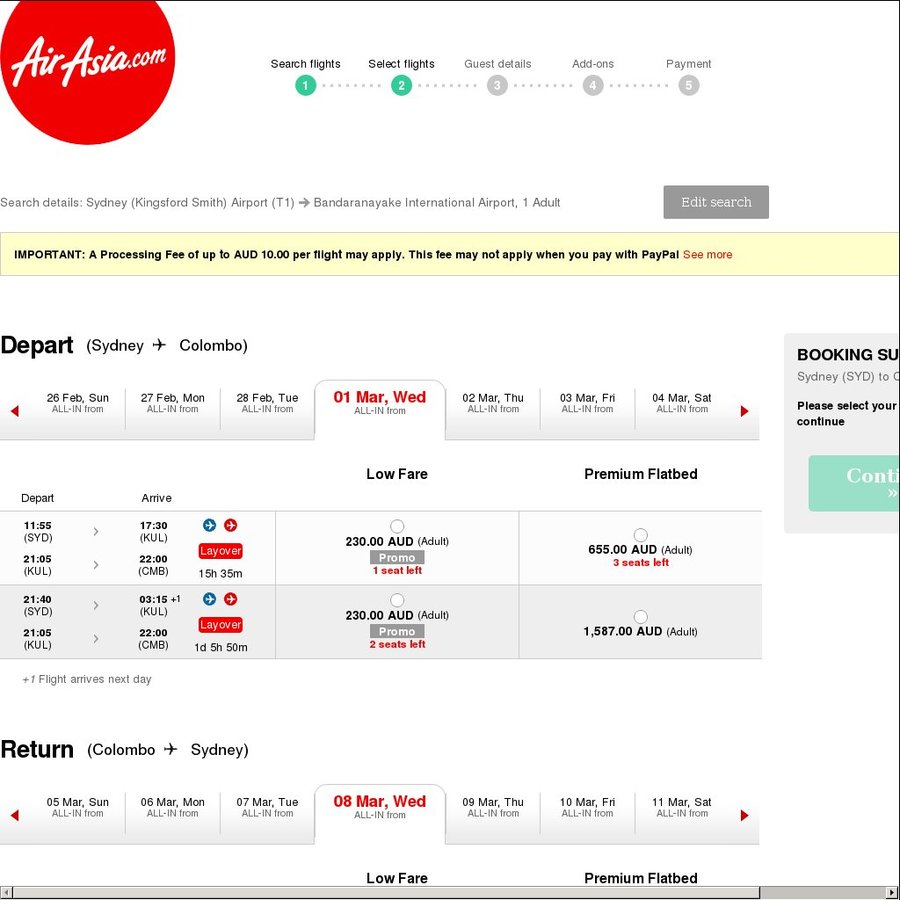 Return Flights to Colombo, Sri Lanka: from Sydney ($448), Melbourne ...