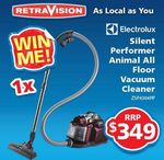 Win an Electrolux SilentPerformer™ Animal All Floor Vacuum Worth $349 from Retravision [WA]
