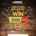 Win 1 of 5 $200 Romeo’s Vouchers [Purchase Any Jarlsberg Cheese Product in Any Romeo’s Foodland Store] [NSW & SA Only]