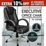 Executive Premium PU Faux Leather Office Computer Chair - $100.80 + Free Shipping @ Ozplaza.living eBay