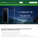 Samsung Galaxy S8/S8+ Unltd Calls & Txt 12GB $92/$95 Per Month (24 Month Contract) @ Woolworths Mobile