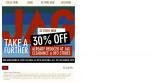 30 % off Already Reduced items at JAG DFO + $20 AMEX voucher when you spend $ 100 or above