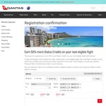 50% More Status Credits on Qantas Flights