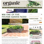 Win 1 of 5 Holman Garden Packs (Raised Garden Bed & Bluetooth Tap Timer) Worth $159 from Organic Gardener