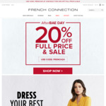 French Connection Take 20% off Full Price & Sale with Coupon FRENCH20