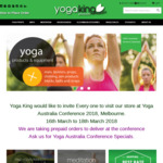 10% off on All Yoga Products at Yoga King