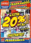 An extra 20% Off Fragrance & Gift Sets at Chemist Warehouse
