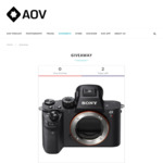 Win a Sony Alpha 7R III Camera from AOV