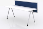 1 Person Workstation, White Top, 1600mm X 750mm, 50mm Height Adjustment - $490 (Was $575) @ Alpha Online Furniture