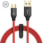BlitzWolf Ampcore Turbo BW-TC10 3A Braided USB 3.0 to Type C Cable 6ft (1.8m) $4.99 USD (~ $6.89 AUD) Delivered @ Banggood