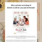 Win a Private Screening of Book Club for You and 20 Friends from Transmission Films