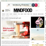 Win a $250 KitchenAid Gift Card from MiNDFOOD