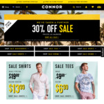 Further 30% off Sale Items + Free Shipping on Orders over $60 @ Connor