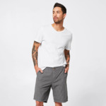 Men's Cotton Chino Shorts - Grey/Black Check $5 (Was $25), Singlet $5 (Was $15) @ Target