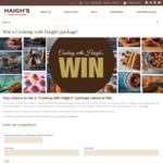 Win 1 of 6 'Cooking with Haigh's' Prize Packs Worth $60 from Haigh's