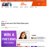 Win 1 of 5  Pixie’s Bow Packs Worth $240 from Seven Network