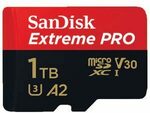 SanDisk Extreme Pro microSDXC Memory Card 1TB $345 Delivered (Online Only) @ Officeworks