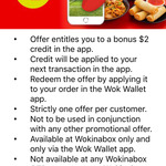 [WA, SA] Wokinabox Bonus $2 Credit in Wok Wallet App