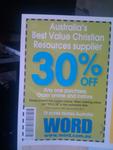 WORD Bookstore - 30% of Everything until 24th December (NCLS Voucher)